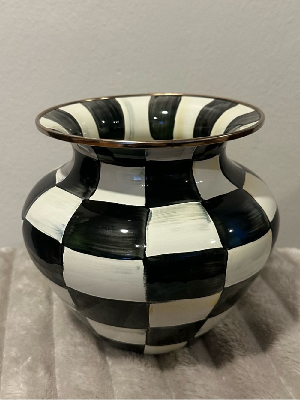 Mackenzie-Childs Courtly Check Large Vase